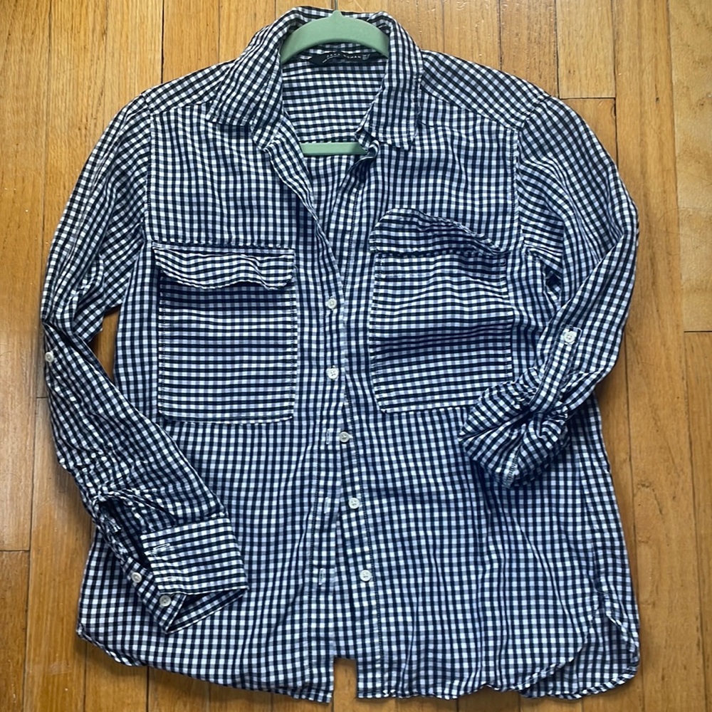 Zara Button Down Top